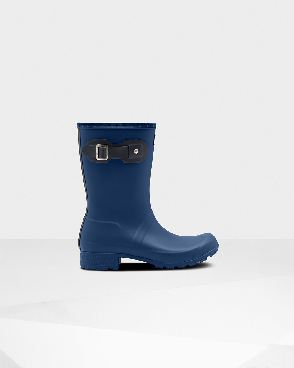 Hunter Original Tour Foldable Short Rain Boots - Discount Womens Navy - MBNOTW180